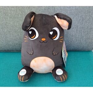 Flipeez Interactive Jade the Black Cat Plush 8" Flip Ears NWT